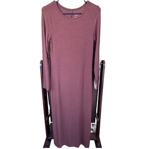 a new day Long Sleeve Brown Dress